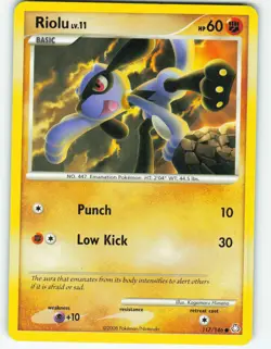 Riolu - 117/146 Legends Awakened - Pokemon TCG - 2008 - Image 1