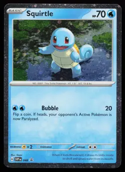 Squirtle 048 - S&V 151 - SVP EN Black Star Promo Cosmos Holo - Pokemon TCG NM - Image 1