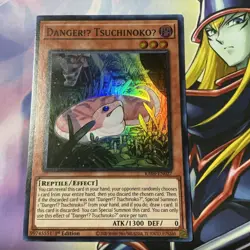 YuGiOh! - Danger!U TsuchinokoU RA04-EN027 Super Rare 1st Edition Near Mint - Image 1