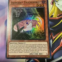 YuGiOh! - Danger!U TsuchinokoU RA04-EN027 Super Rare 1st Edition Near Mint - Image 3