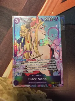 One Piece Black Maria Promo Alternative Art Sealed, OP08-074 SR - Image 1