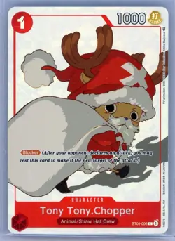 Tony Tony.Chopper Gift Collection 2023 ST01-006 One Piece Promo Santa Card Foil - Image 1