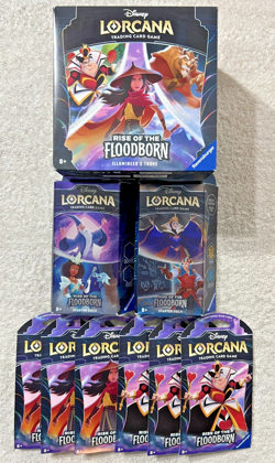 DISNEY LORCANA RISE OF THE FLOODBORN ILLUMINEERS TROVE BOX STARTER DECKS PACKS - Image 2