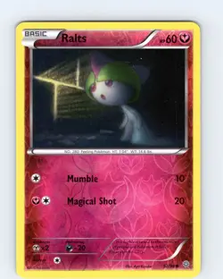 Pokemon TCG Ralts XY Ancient Origins 52/98 Reverse Holo Common Card LP-NM - Image 1