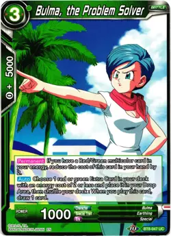 Dragon Ball Super Card Game Bulma, The Problem Solver Regular Uncommon Card - Image 1