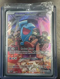 Pokemon Team Rocket's Wobbuffet 203 SVP Scarlet & Violet Promo Holo Card Sealed - Image 1
