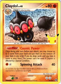 Claydol 15/106 Celebrations: Classic Collection Pokemon TCG NM - Image 1