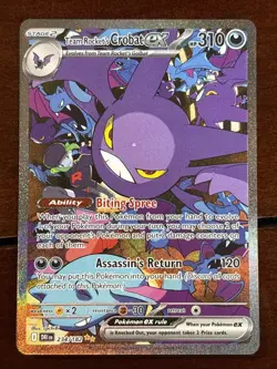 Pokemon Destined Rivals Team Rocket’s Crobat Ex 234/182 Special Illustration - Image 1