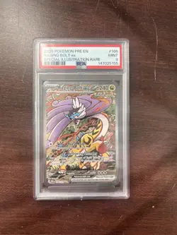 Pokemon TCG Raging Bolt EX Prismatic Evolutions Holo Card 166/131 Sir PSA 9! - Image 1