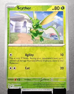 2023 Pokemon 4/197 SCYTHER Reverse Holo Obsidian Flames pack fresh✨NM/MT - Image 1