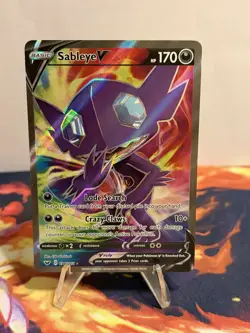 Pokemon TCG Sableye V (Full Art) 194/202 Swsh01: Sword & Shield Holo NM 2020 - Image 2