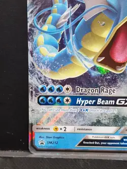 Pokemon TCG Gyarados GX Sun & Moon SM212 Holo Promo Hidden Fates Near Mint - Image 4