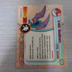 1999 Topps Pokemon TV Animation Series 1 Golbat Green Logo #42 - Image 2