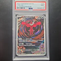 2023 Pokemon SV04 Paradox Rift Yveltal 205/182 Illustration Rare Holo PSA 9 - Image 1