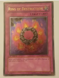 YUGIOH RING OF DESTRUCTION DPKB-EN036 Ultimate Rare 1st Edition MP/HP - Image 1