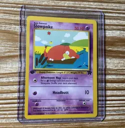 Pokemon Card Slowpoke 67/82 1st Edition Team Rocket LP-NM - Image 1