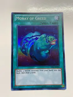 USA Seller Yugioh Moray Of Greed AP01-EN010 Super Rare NM - Image 1