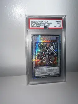 PSA 9 - Borreload Savage Dragon BLCR-EN083 1st Edition Starlight Rare YuGiOh - Image 1