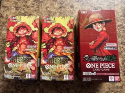 3 Booster Boxes One Piece 2 PRB-01 The Best And 1 Box Op-13 COHW (USA SELL) - Image 1