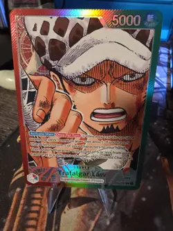 Trafalgar Law OP01-002 Romance Dawn One Piece TCG Pre-Errata Alt Art - Image 1
