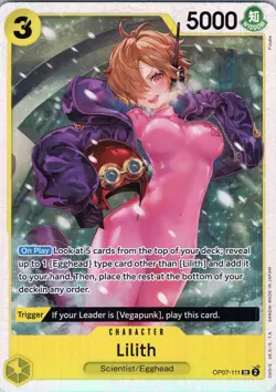 Lilith OP07-111 SR - One Piece TCG 500 Years in the Future - English - Foil (NM) - Image 1