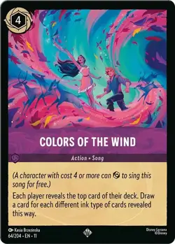 Colors of the Wind 64/204 COLD FOIL Winterspell Disney Lorcana - Image 1