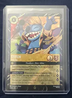 Disney Lorcana EPCOT Festival Of The Arts Stitch Rock Star Magical Places Promo - Image 1