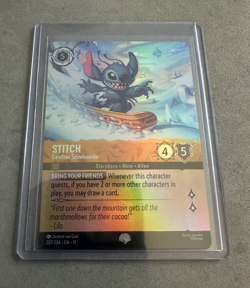 Stitch Carefree Snowboarder - Disney Lorcana Winterspell Foil 207/204 NM - Image 3
