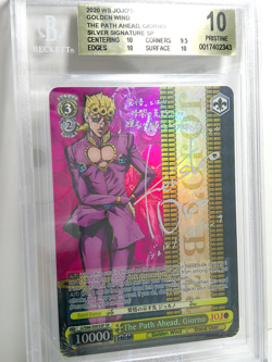 The Path Ahead Giorno (SP) Silver BGS 10 Pristine JoJo Golden Wind Weiss Schwarz - Image 1
