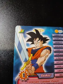 Dragon Ball Z TCG Goku 159 160 Hi Tech Foil Folding Personality Card LIMITED - Image 3