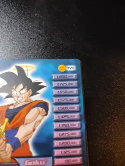 Dragon Ball Z TCG Goku 159 160 Hi Tech Foil Folding Personality Card LIMITED - Image 4