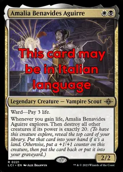 MTG AMALIA BENAVIDES AGUIRRE EXC - AMALIA BENAVIDES AGUIRRE 221 - LCI - MAGIC - Image 1