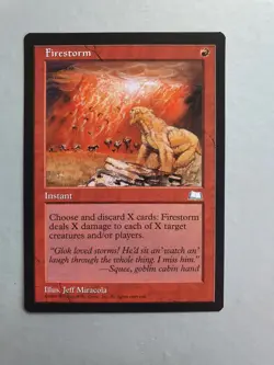 Firestorm, MTG Weatherlight (1997) Rare Red Instant NM - Image 1
