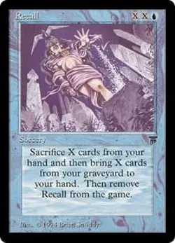 Magic MTG - Recall - Legends - EXC - IT - Image 1
