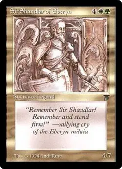 Magic MTG - Sir Shandlar of Eberyn - Legends - EXC - EN - Image 1