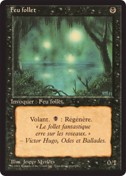 Magic MTG - Feu follet - 3eme Ed. BN - PLAYED - FR - Image 1