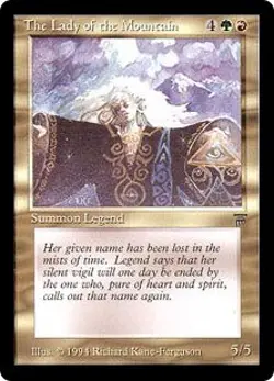 Magic MTG - The Lady of the Mountain - Legends - MINT/NMINT - EN - Image 1