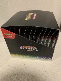 POKEMON TCG S & V PRISMATIC EVOLUTIONS TECH STICKER COLLECTION BOX (12) 36 PACKS - Image 4