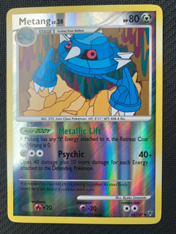 Metang 69/147 Reverse Holo Pokemon Card - Platinum Supreme Victors Set 2009 - MP - Image 1