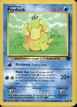 Psyduck 65/82 Common WOTC Team Rocket Pokemon - Image 1