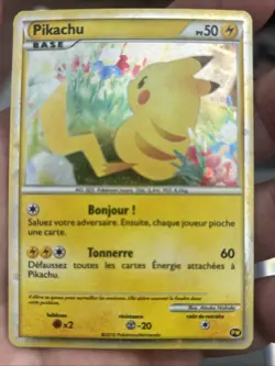 Pokemon Pikachu 2010 World Collection PW Promo TCG Holo Rare Wow - Image 1