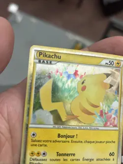 Pokemon Pikachu 2010 World Collection PW Promo TCG Holo Rare Wow - Image 2