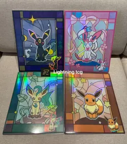 Pokemon Chinese Gem Pack Vol 2 Binder Eevee Umbreon Leafeon Sylveon - Image 1