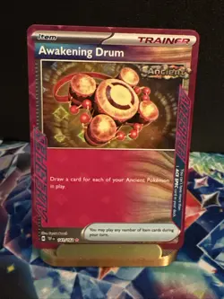 Awakening Drum 141/162 SV05: Temporal Forces Holo Lightly Played LP Pokemon TCG - Image 1