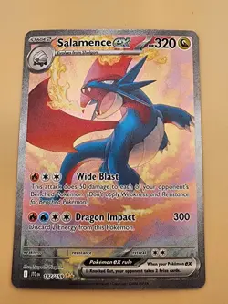 Pokemon Salamence ex 187 SV09 Journey Together Illustration Rare Near Mint (NM) - Image 2