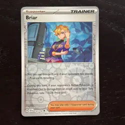 Briar 132/142 Pokemon Stellar Crown SV07 Reverse Holo Uncommon NM - Image 1