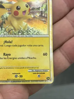 Pokemon Pikachu 2010 World Collection PW Promo TCG Holo Rare Wow - Image 4