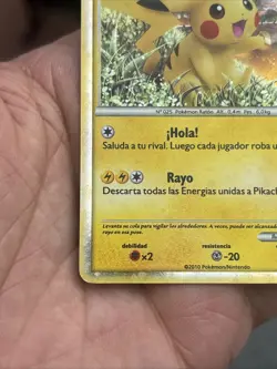 Pokemon Pikachu 2010 World Collection PW Promo TCG Holo Rare Wow - Image 5