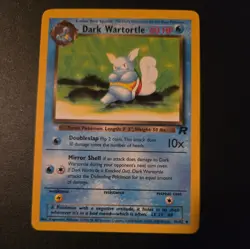 Dark Wartortle 46/82 Near Mint Team Rocket Non Holo Vintage Pokemon TCG - Image 1