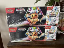 (2) Pokemon TCG Prismatic Evolutions 2 pack booster bundle & surprise box - Image 1